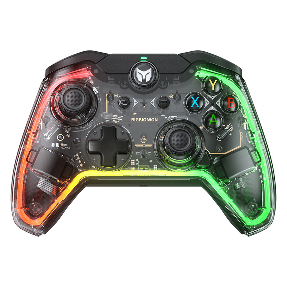 BIGBIGWON C1 Lite RGB Wired Controller for PC / Nintendo Switch Transparent E-Sports Gamepad Support 3.5mm Audio BIGBIGWON C1 Lite RGB Wired Controller for PC / Nintendo Switch Transparent E-Sports Gamepad Support 3.5mm Audio